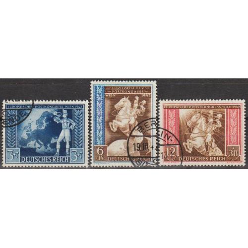 1942 - Рейх - Поштовий конгрес Mi.820-22  _7,0 €