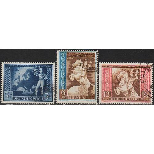1942 - Рейх - Поштовий конгрес Mi.820-22  _7,0 €