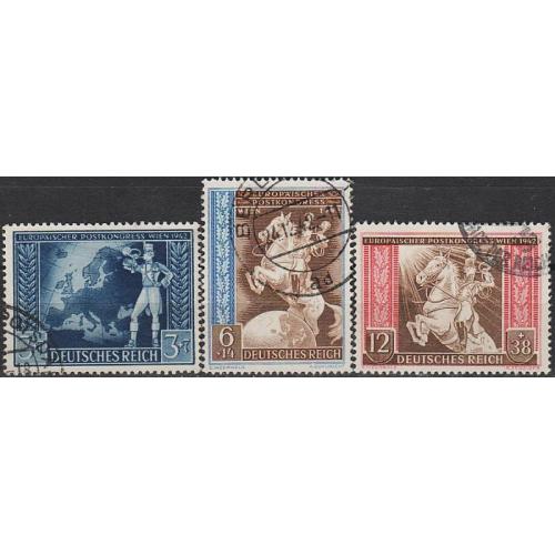 1942 - Рейх - Поштовий конгрес Mi.820-22  _7,0 €