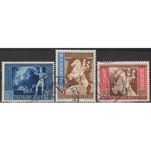 1942 - Рейх - Поштовий конгрес Mi.820-22  _7,0 €
