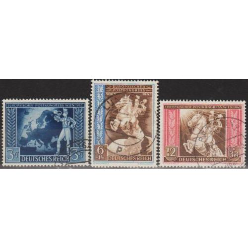 1942 - Рейх - Поштовий конгрес Mi.820-22  _7,0 €