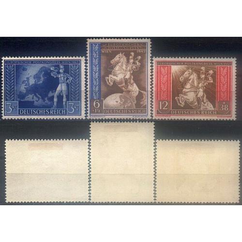1942 - Рейх - Поштовий конгрес Mi.820-22 *