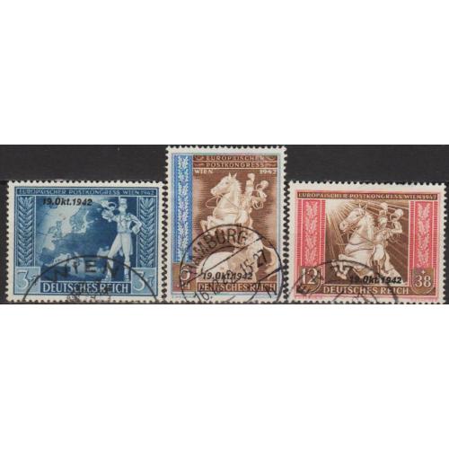 1942 - Рейх - Поштовий конгрес Mi.823-25 _13,0 €