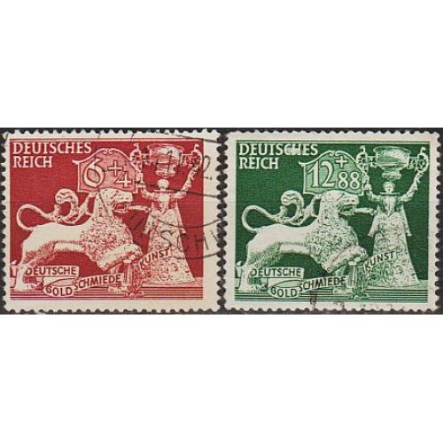 1942 - Рейх - Ювелірне мистецтво Mi.816-17 _5.0 € _ гаш