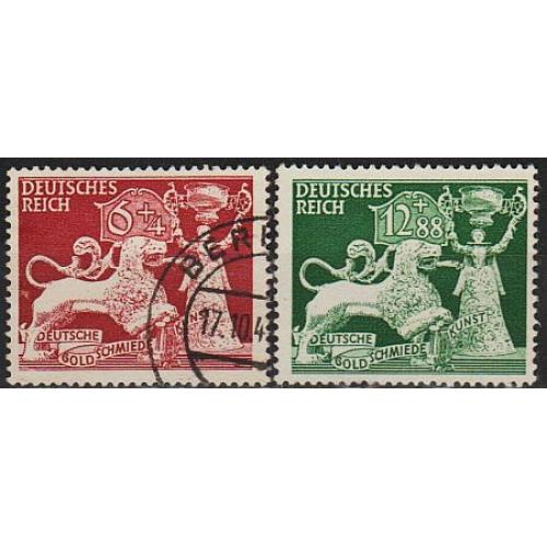 1942 - Рейх - Ювелірне мистецтво Mi.816-17 _5.0 € _ гаш
