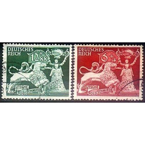 1942 - Рейх - Ювелірне мистецтво Mi.816-17 _5.0 € _ гаш
