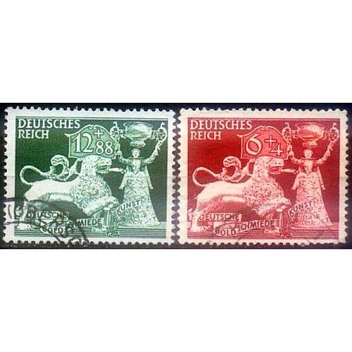 1942 - Рейх - Ювелірне мистецтво Mi.816-17 _5.0 € _ гаш