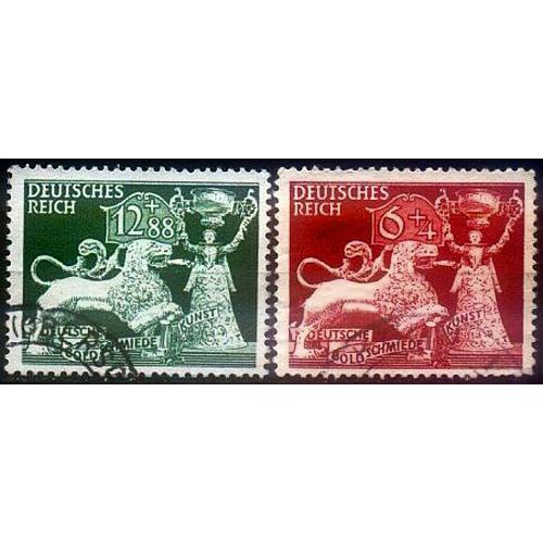 1942 - Рейх - Ювелірне мистецтво Mi.816-17 _5.0 € _ гаш