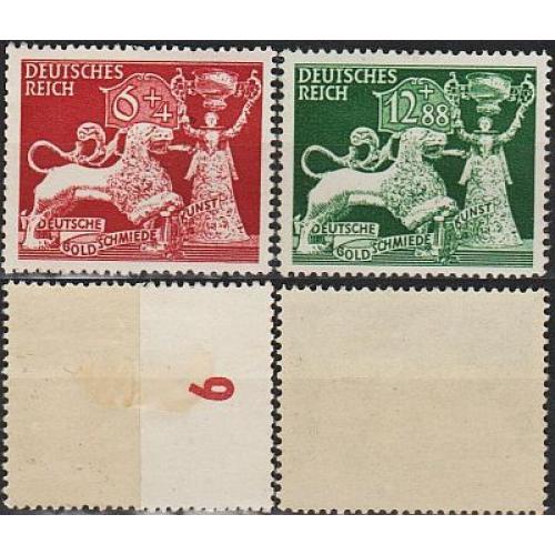 1942 - Рейх - Ювелірне мистецтво Mi.816-17 *