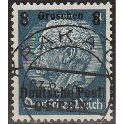 1939 - Рейх - GG - Надрук 8 Мі.2 _гаш