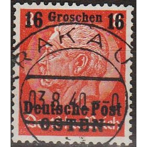 1939 - Рейх - GG - Надрук 16 Мі.4 _гаш