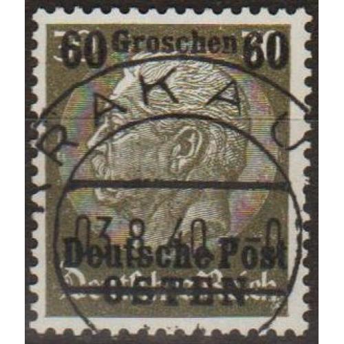 1939 - Рейх - GG - Надрук 60 Мі.10 _гаш