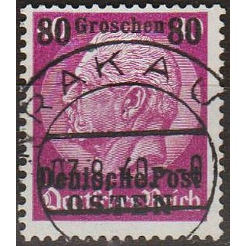 1939 - Рейх - GG - Надрук 80 Мі.11 _гаш