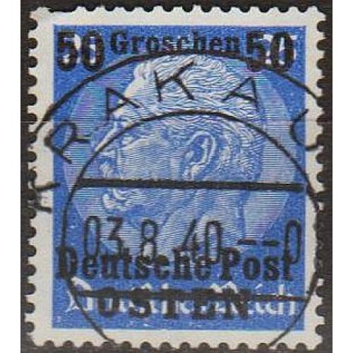 1939 - Рейх - GG - Надрук 50 Mi.9 _гаш