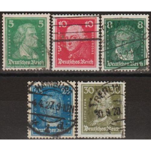 1926 - Німеччина - Відомі німці - Mi.387-94  _3,50 €