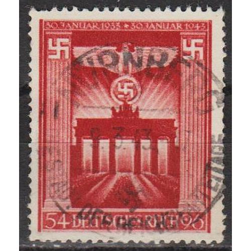 1943 - Рейх - 10 років правління Гітлера Mi.829 _гаш _3,0 €