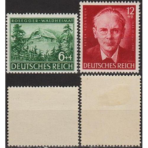 1943 - Рейх - 100 років Розеггера Mi.855-56 *