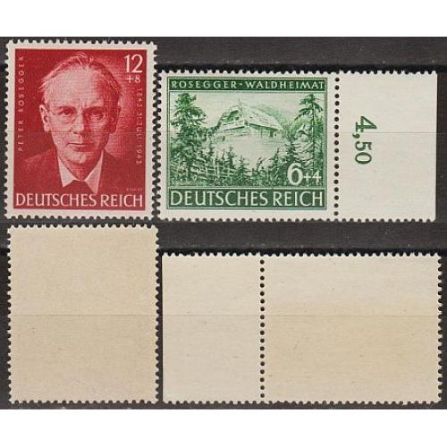 1943 - Рейх - 100 років Розеггера Mi.855-56 **