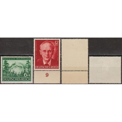 1943 - Рейх - 100 років Розеггера Mi.855-56 *