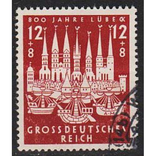 1943 - Рейх - 800 років Любека Mi.862 _1.50 €