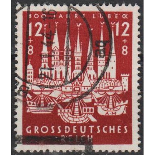 1943 - Рейх - 800 років Любека Mi.862  _гаш
