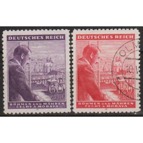 1943 - Рейх - Богемія - 54 роки Гітлера Mi.126-27 _гаш