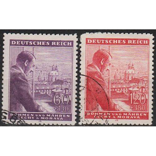 1943 - Рейх - Богемія - 54 роки Гітлера Mi.126-27 _гаш