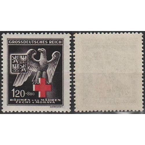 1943 - Рейх - Богемія - Червоний Хрест Mi.132 **
