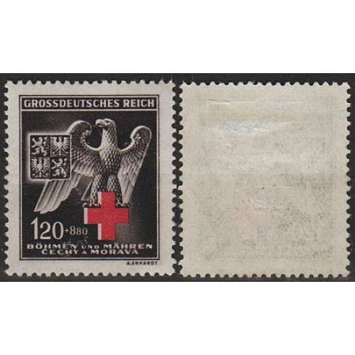 1943 - Рейх - Богемія - Червоний Хрест Mi.132 *