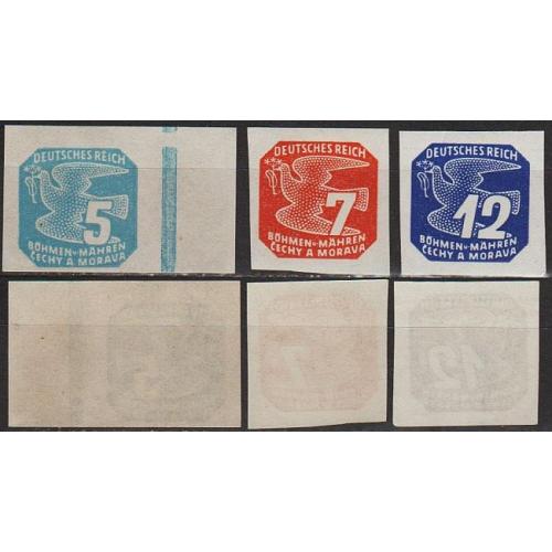 1943 - Рейх - Богемія - Газетні марки Mi.112-22 **