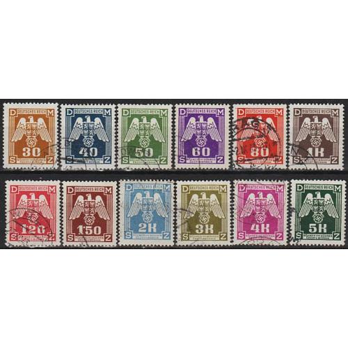 1943 - Рейх - Богемія - Службові Мі.13-24 _гаш _6,0 €