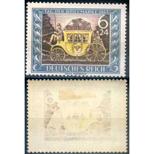 1943 - Рeйх - День марки Mi.828 _Абкляч *