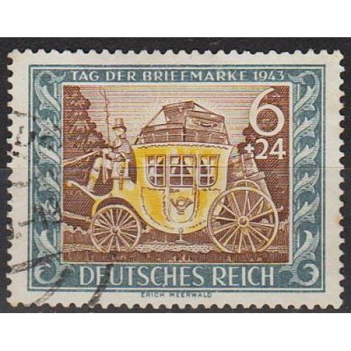 1943 - Рейх - День марки Mi.828 _гаш