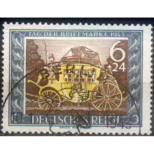 1943 - Рейх - День марки Mi.828 _гаш
