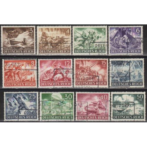 1943 - Рейх - День Вермахту Mi.831-42 - гаш