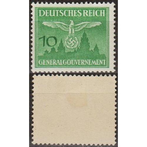 1943 - Рейх - Службова - Орел над м.Краків 10 Mi.27 *
