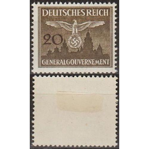 1943 - Рейх - Службова - Орел над м.Краків 20 Mi.30 *
