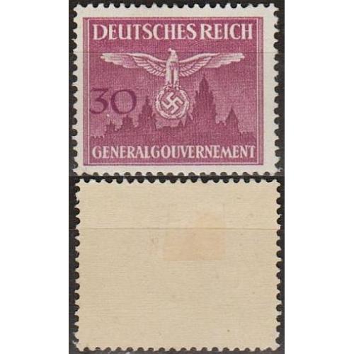 1943 - Рейх - Службова - Орел над м.Краків 30 Mi.32 *