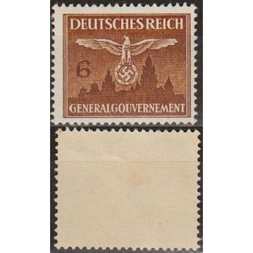 1943 - Рейх - Службова - Орел над м.Краків 6 Mi.25 *