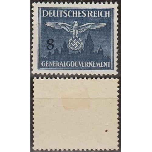 1943 - Рейх - Службова - Орел над м.Краків 8 Mi.26 *