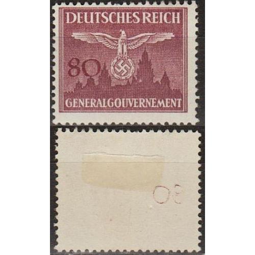 1943 - Рейх - Службова - Орел над м.Краків 80 Mi.35 *