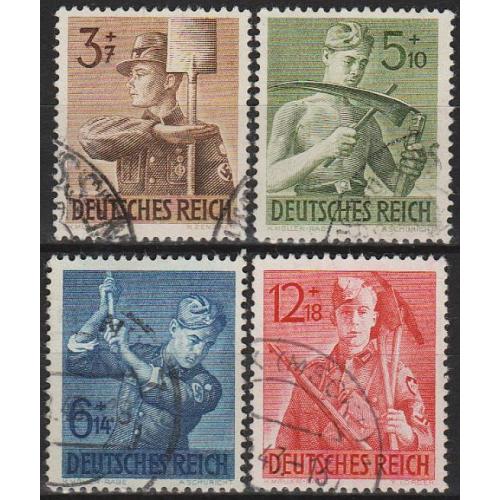 1943 - Рейх - Трудова служба Mi.850-53 _4,50 € _гаш