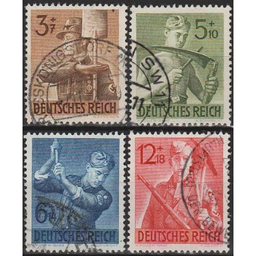 1943 - Рейх - Трудова служба Mi.850-53 _4,50 € _гаш