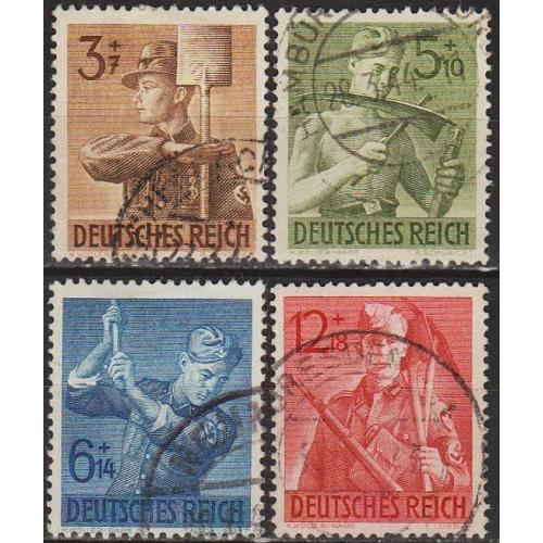 1943 - Рейх - Трудова служба Mi.850-53 _4,50 € _гаш