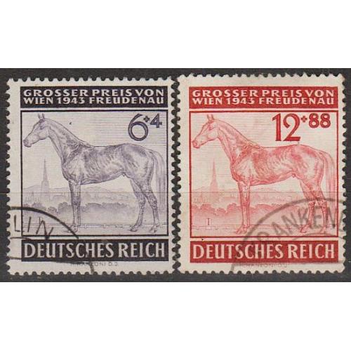 1943 - Рейх - Турнір у Відні Mi.857-58 _гаш _3,20 €