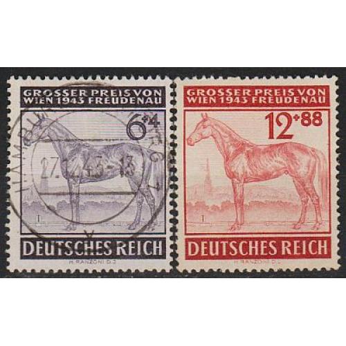 1943 - Рейх - Турнір у Відні Mi.857-58 _гаш _3,20 €