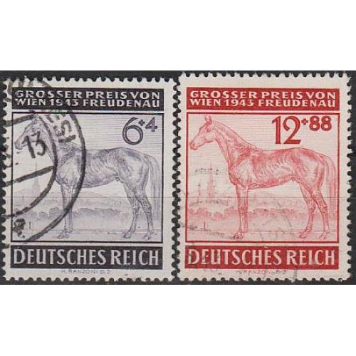 1943 - Рейх - Турнір у Відні Mi.857-58 _гаш _3,20 €