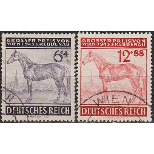 1943 - Рейх - Турнір у Відні Mi.857-58 _гаш _3,20 €