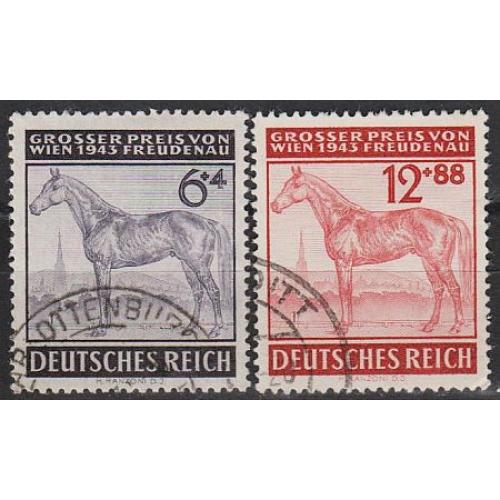 1943 - Рейх - Турнір у Відні Mi.857-58 _гаш _3,20 €