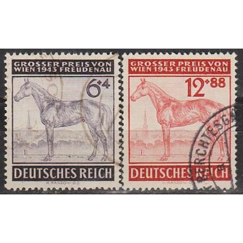 1943 - Рейх - Турнір у Відні Mi.857-58 _гаш _3,20 €